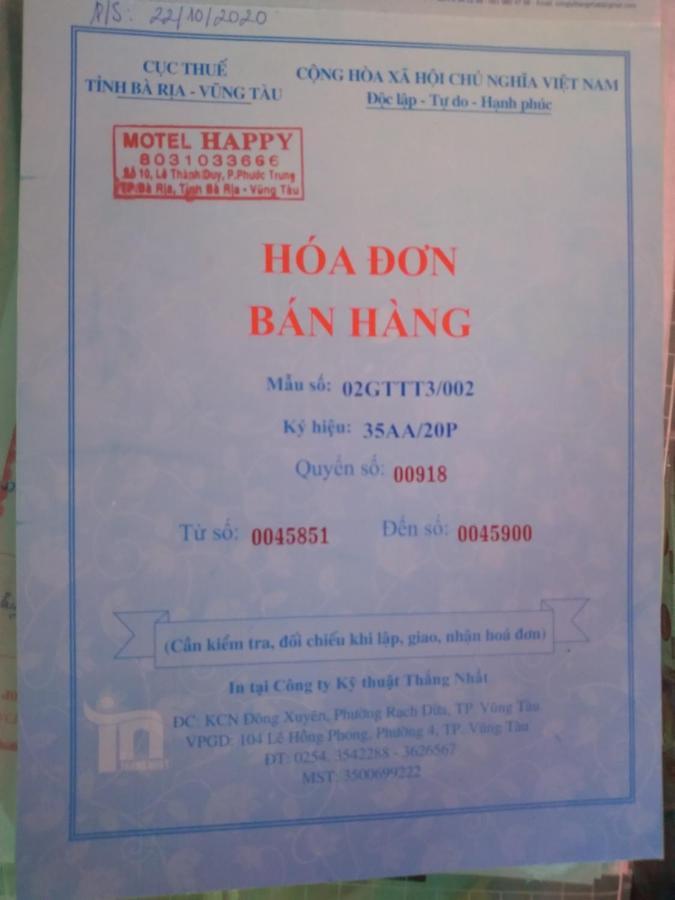 Motel HAPPY Bà Rịa Exterior foto